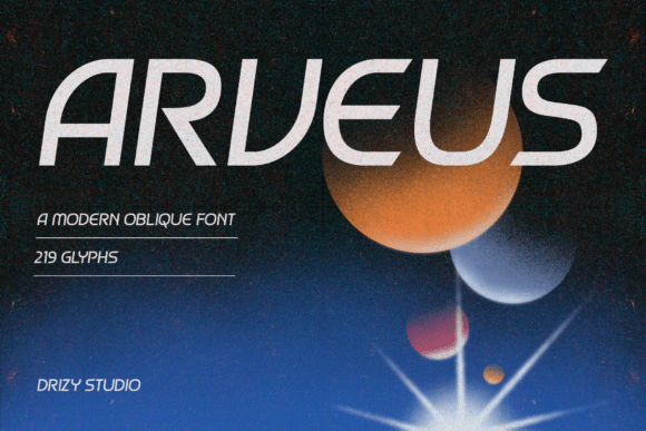 Arveus: The Modern Oblique Typeface for Scroll-Stopping Campaigns