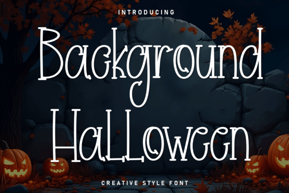 Background Halloween: A Playful Display Typeface for Modern Web Design