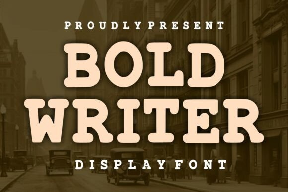 Bold Writer: The Vintage Serif Font for Handmade Products