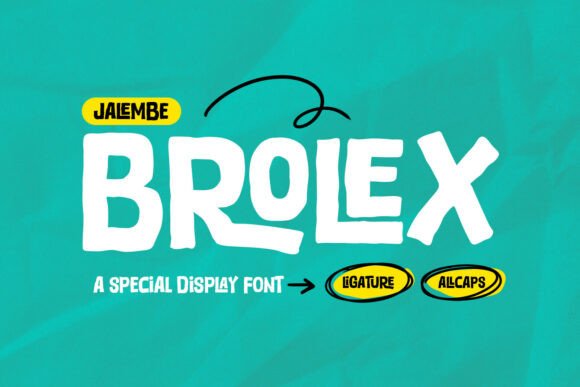 Brolex: The Modern Display Font for Handmade Creators
