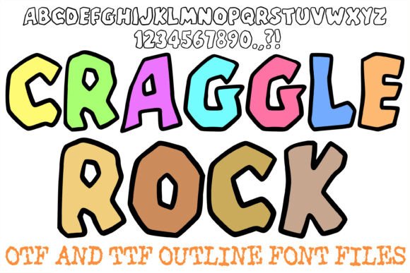 Craggle Rock: A Bold Display Typeface for Editorial Design