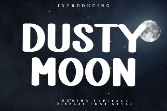 Dusty Moon: A Festive Display Typeface for Holiday Web Design