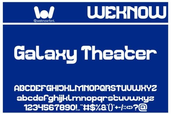 Galaxy Theater: The Futuristic Typeface for Bold Craft Projects