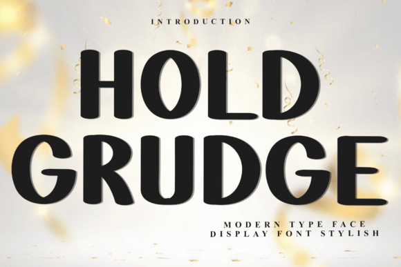 Hold Grudge: The Festive Display Typeface for Holiday Web Design