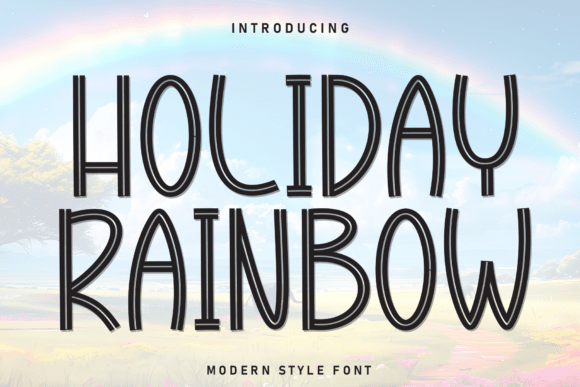 Holiday Rainbow: The Perfect Display Font for Your Brand Identity