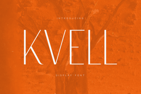 Kvell: A Refined Display Typeface for Modern Branding