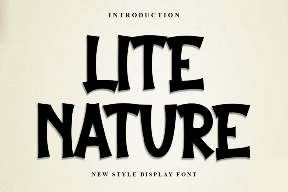 Lite Nature: The Festive Display Typeface for Holiday Campaigns