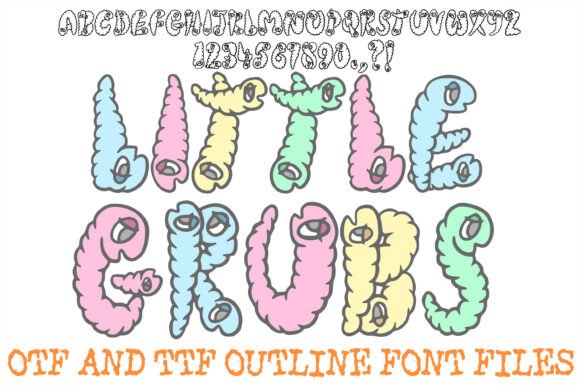Little Grubs: A Playful Display Typeface for Editorial Design