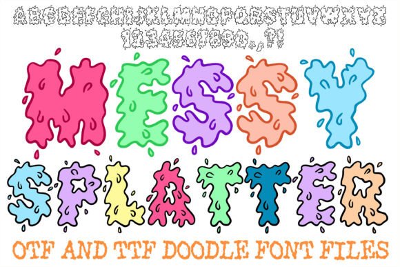 Messy Splatter: The Perfect Display Font for Handmade Crafts