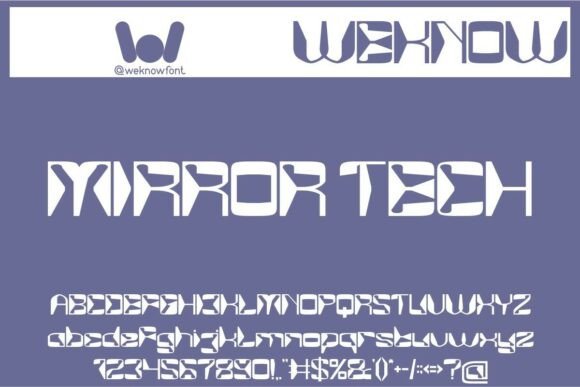 Mirror Tech: The Futuristic Typeface for Modern Brand Identity