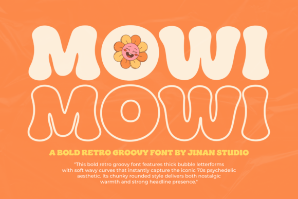 Mowi: The Retro Display Font That Brings 70s Soul to Your Brand