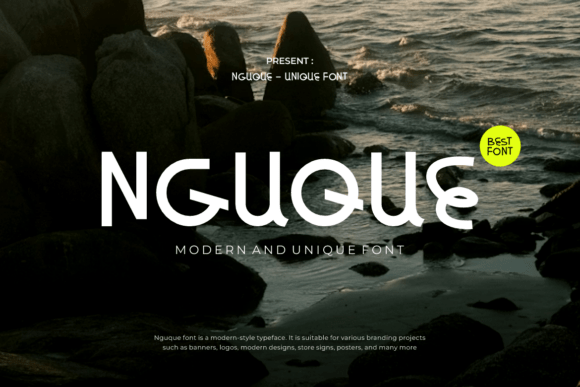 Nguque: A Modern Display Typeface for Bold Editorial Design