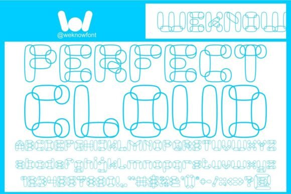 Perfect Cloud: The Experimental Font for Modern Brand Identity