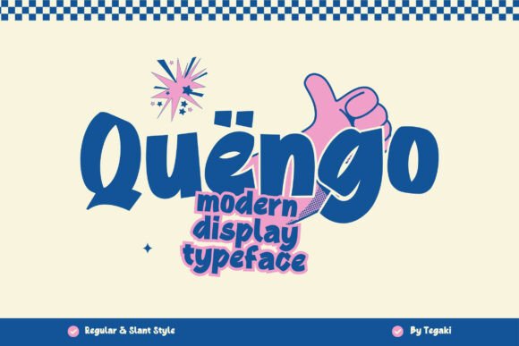 Quengo: A Bold Display Typeface for Modern Editorial Design