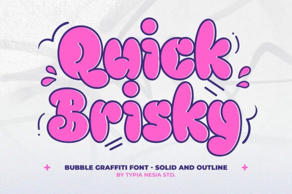 Quick Brisky: The Perfect Bubble Font for Handmade Shop Branding