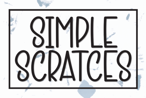 Simple Scratces: A Creative Display Font for Modern Brands