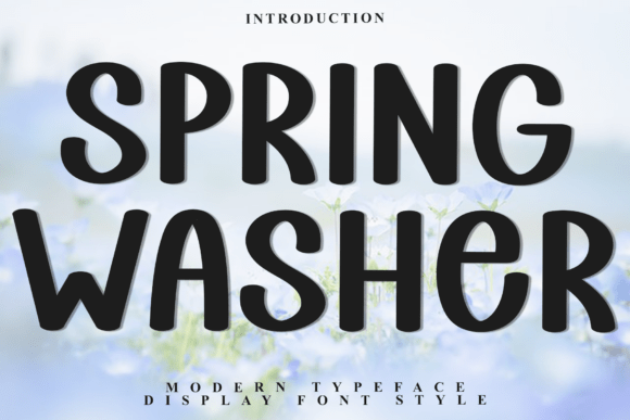 Spring Washer: The Perfect Display Font for Festive Web Design