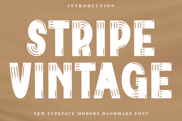Stripe Vintage: The Creative Display Font for Modern Web Design