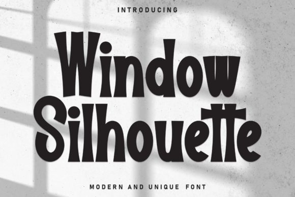 Window Silhouette: The Handwritten Display Font for Authentic Branding